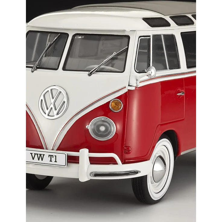 Revell Modellbausatz Auto 1:24 - Volkswagen VW T1 Bulli Samba Bus im Maßstab 1:24, Level 5, originalgetreue Nachbildung mit vielen Details, VW Bus, 07399 – Bild 4