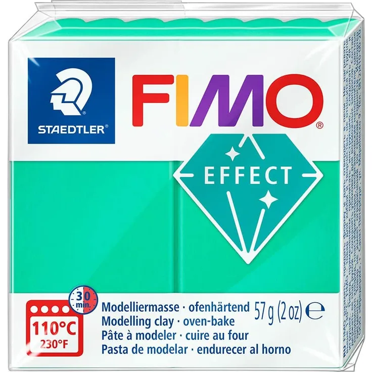 FIMO Mod. masse Fimo effect grün transluz