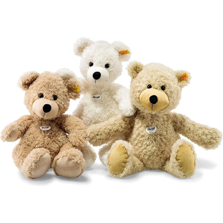 Steiff Teddybär Fynn - 40 cm - Teddy Kuscheltier für Kinder - beweglich & waschbar - beige (111679) – Bild 6