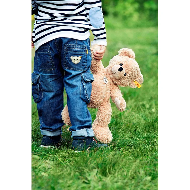 Steiff Teddybär Fynn - 40 cm - Teddy Kuscheltier für Kinder - beweglich & waschbar - beige (111679) – Bild 5