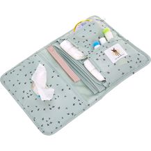 Bild für LÄSSIG Baby Windeltasche mit Wickelunterlage für unterwegs/Changing Pouch Floral mint, Türkis ( Mint)