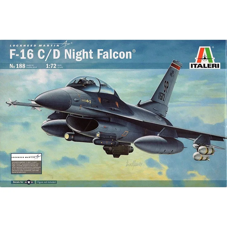 Italeri F-16 C/D Night Falcon 1:72 Montagesatz Flugzeugzelle 1 Stück(e)