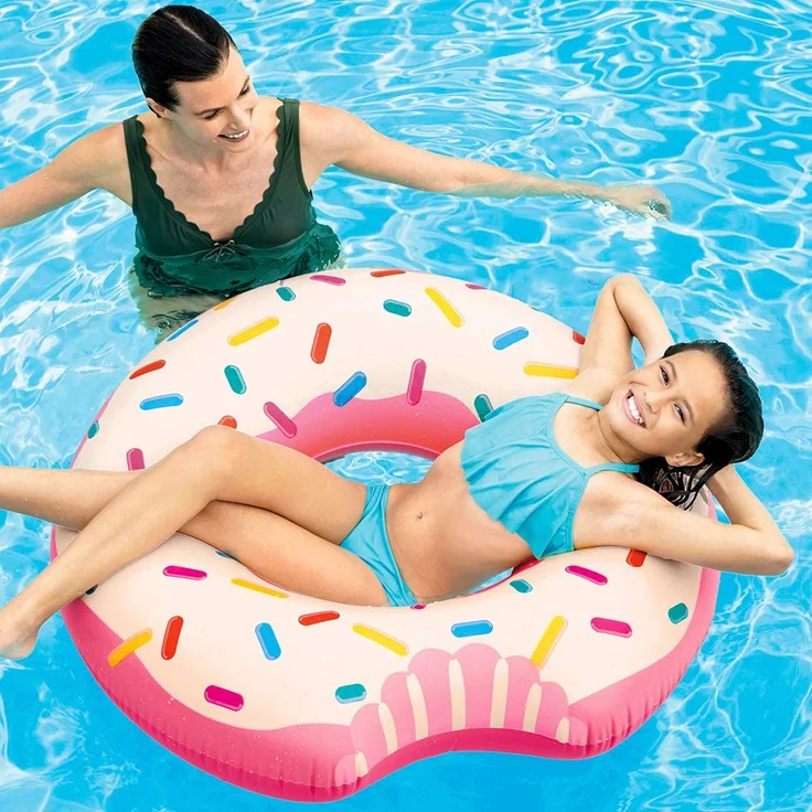 INTEX Schwimmring Donut Biss Schwimmreifen Wasserreifen Badeinsel Wasserliege – Bild 3