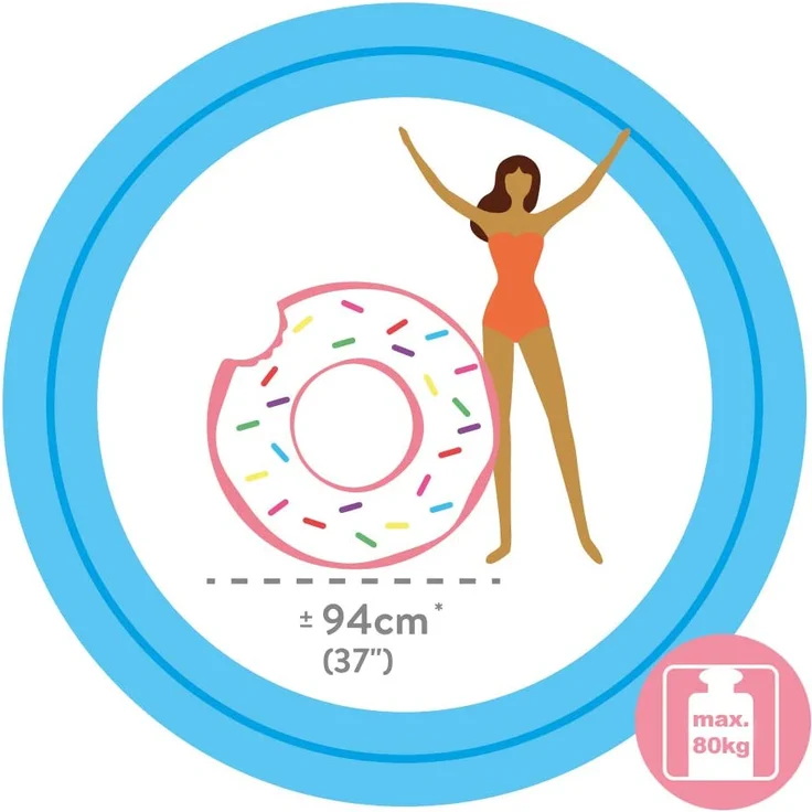 INTEX Schwimmring Donut Biss Schwimmreifen Wasserreifen Badeinsel Wasserliege – Bild 5