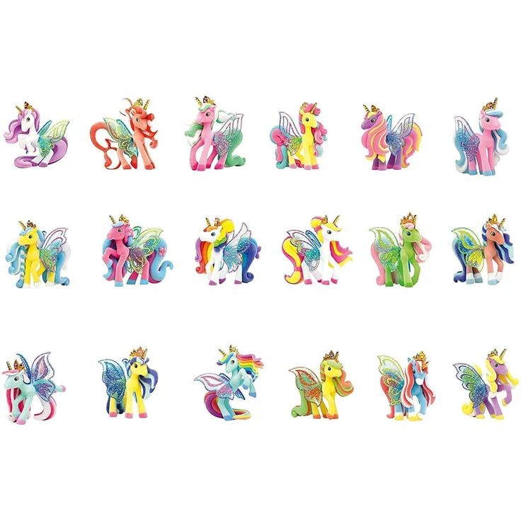 CRAZE GALUPY Unicorn Bezaubernde Einhorn Spielfiguren Ponys zum Sammeln 6er Set 27752, Verschiedene Farbvariationen, 6 – Bild 8