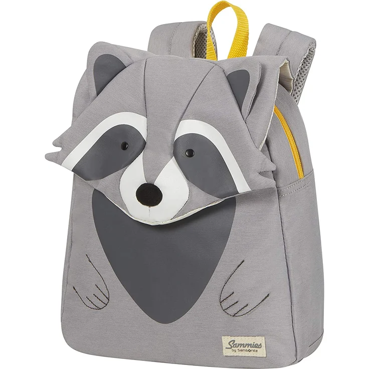 Samsonite Happy Sammies Eco - Kinderrucksack S, 27. 5 cm, 7. 5 L, Grau (Raccoon Remy) – Bild 1