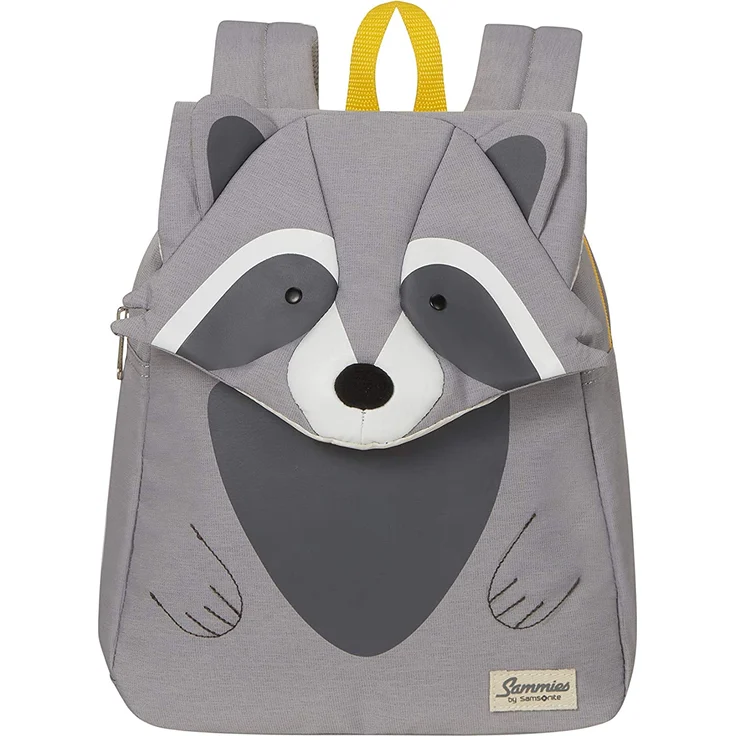 Samsonite Happy Sammies Eco - Kinderrucksack S, 27. 5 cm, 7. 5 L, Grau (Raccoon Remy) – Bild 2