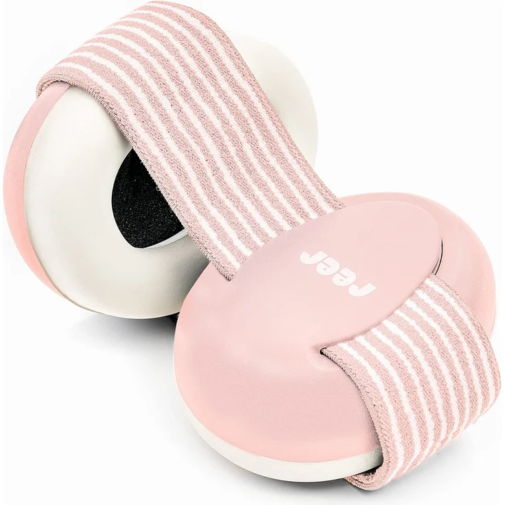 Reer Gehörschutz für Babys SilentGuard, besonders weich und leicht für den empfindlichen Babykopf, mitwachsend, rosa – Bild 1