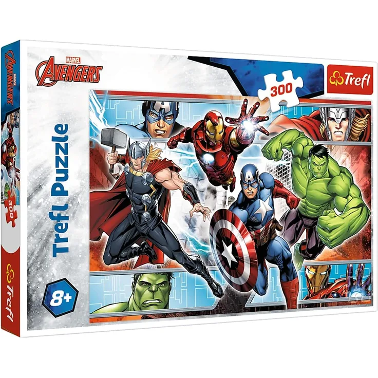 Trefl, Puzzle, Avengers, Marvel, 300 Teile, für Kinder ab 8 Jahren