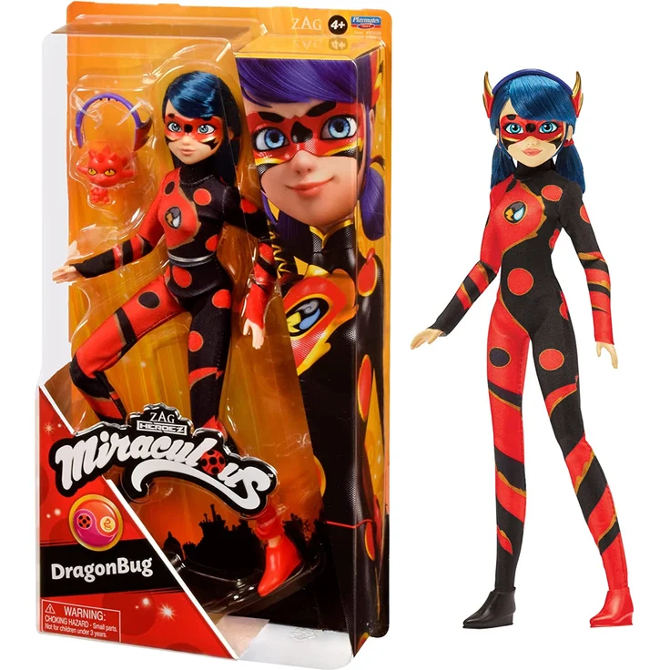 BANDAI P50010 Miraculous: Geschichten von Ladybug & Cat Noir-Drachenkäfer Fashion Puppe mit Zubehör, Mehrfarbig - Preisvergleich – Bild 1