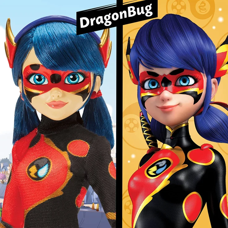 BANDAI P50010 Miraculous: Geschichten von Ladybug & Cat Noir-Drachenkäfer Fashion Puppe mit Zubehör, Mehrfarbig - Preisvergleich – Bild 8
