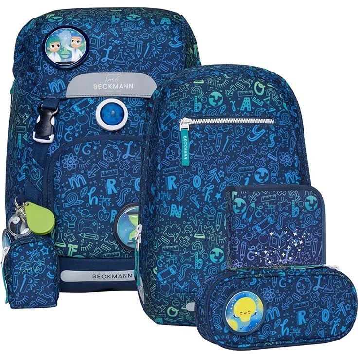 Beckmann Schulrucksack Set 6-teilig Classic Science – Bild 2