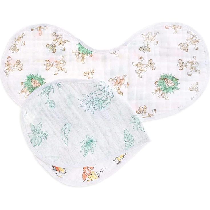 aden + anais Disney Baby Der König der Löwen, Burpy Bib, Musselin aus 100% Baumwolle, 22cm x 59cm, 2er Pack – Bild 3