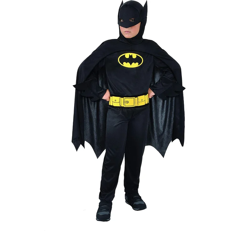 DC Comics Batmanjungenkostüm 89 cm Polyester schwarz – Bild 1