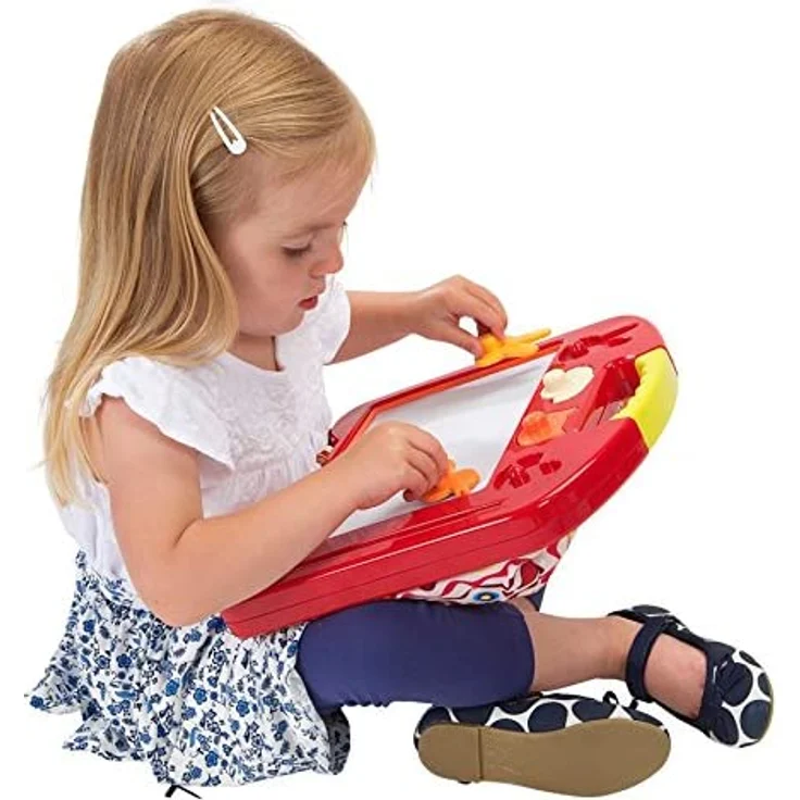 B. toys Zaubertafel Magnettafel Kinder mit Magnet Stempel, Stift und Polsterung – Magnetische Maltafel, Zaubermaltafel, Spielzeug ab 18 Monaten 6 Teile – Bild 4