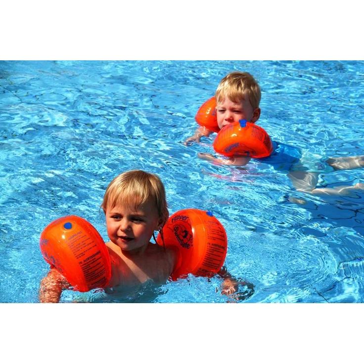 Flipper Swimsafe 77840117 - Schwimmflügel, für Kleinkinder ab 12 Monaten, mit unzerbrechlichem PE-Schaumkern, sichere Schwimmhilfe im Hallenbad, Freibad, im Pool, am Meer und See – Bild 7