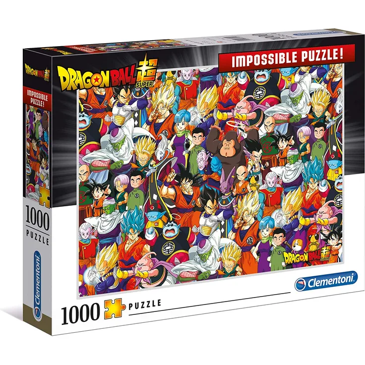Clementoni 39489 Clementoni-39489-Impossible Puzzle-Dragon Ball-1000 Teile, Mehrfarben