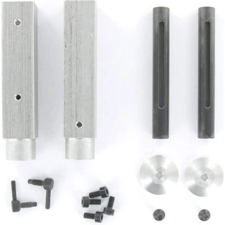 Carson 500907375 1:14 Alu Aufliegerstützen-Set (2) 73mm – Bild 3