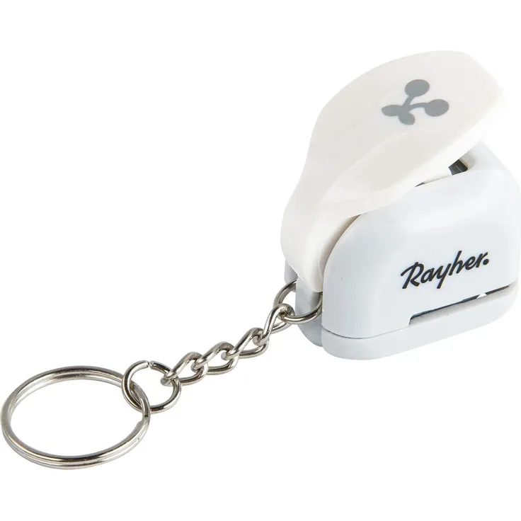 Rayher 69190000 Ministanzer Kirsche mit Schlüsselanhänger, Motivstanzer für Kartengestaltung und Scrapbooking, 0,95 cm