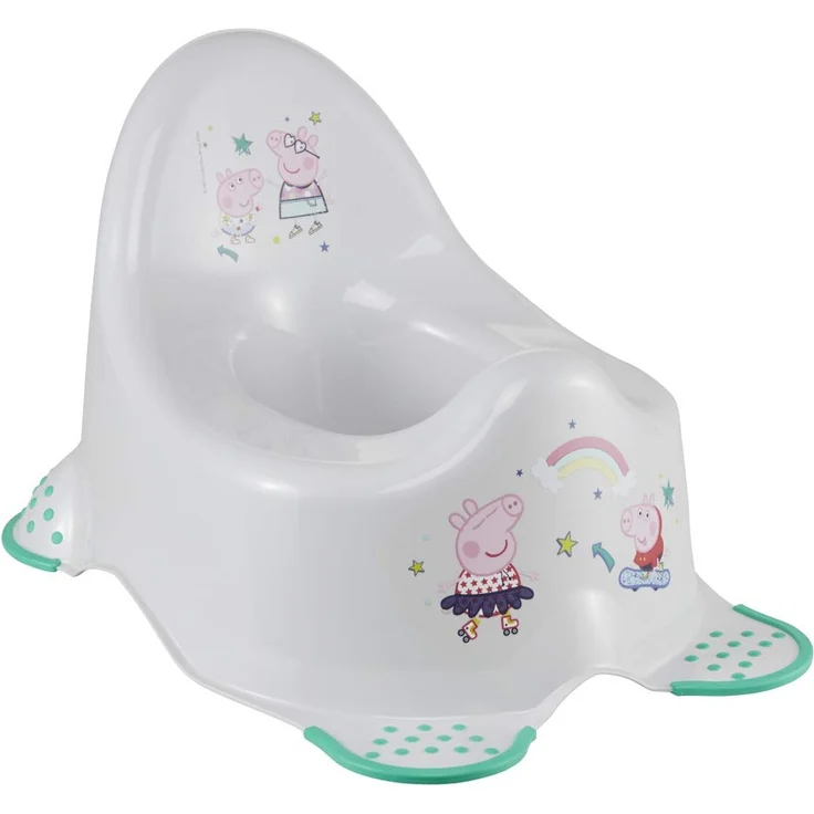 keeeper Peppa Pig Babytopf, Ab ca. 18 Monate bis ca. 3 Jahren, Anti-Rutsch-Funktion, Adam, Grau – Bild 1