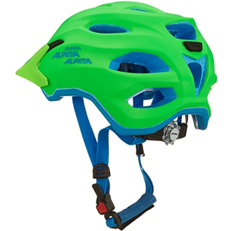 Alpina CARAPAX JR. Kinderhelm green/blue 51-56 – Bild 5