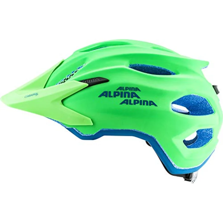 Alpina CARAPAX JR. Kinderhelm green/blue 51-56 – Bild 3