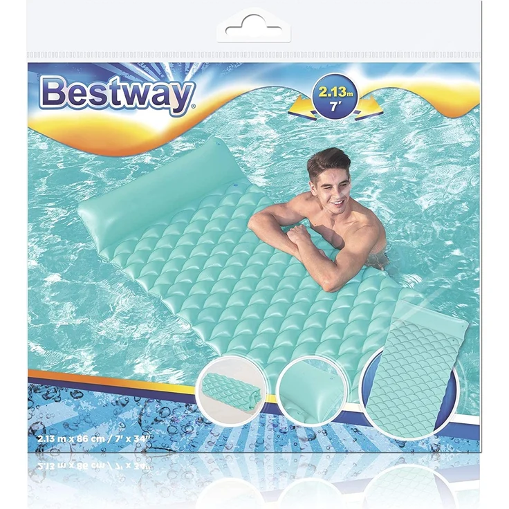Bestway 44020 Grün Pink Gelb Schwimmende Matratze Vinyl 90 kg 770 mm 159 cm – Bild 4