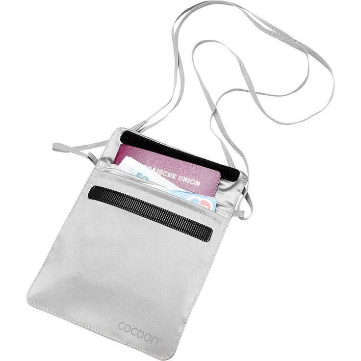 Cocoon Secret Passport Wallet Silk Sand Grey