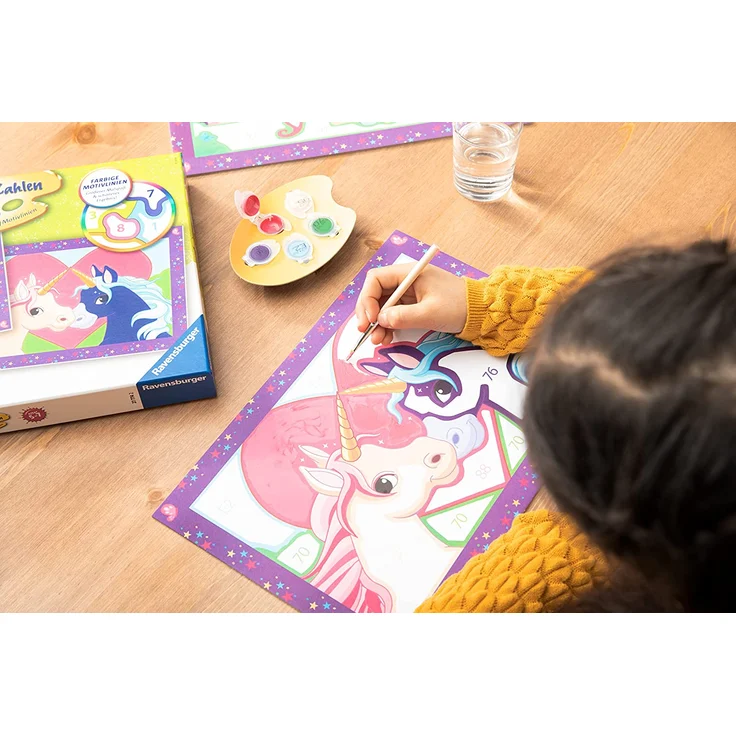 Ravensburger Malen nach Zahlen Junior Zauberhafte Einhörner – Bild 6
