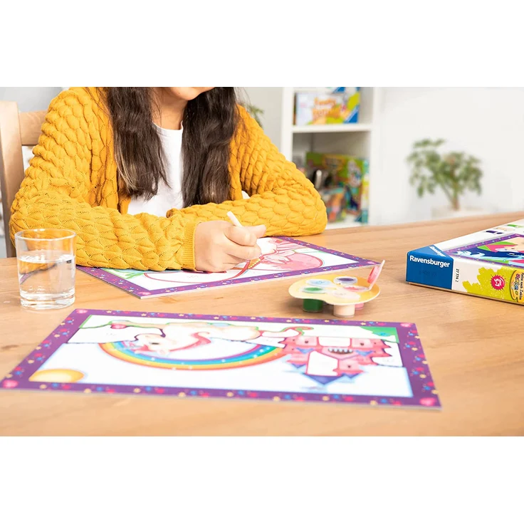 Ravensburger Malen nach Zahlen Junior Zauberhafte Einhörner – Bild 5