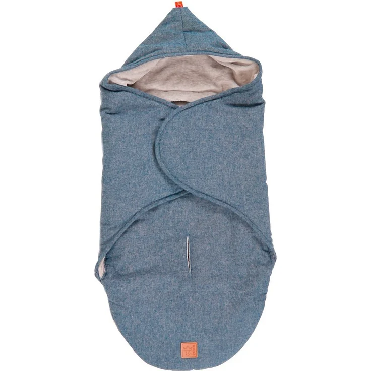 Kaiser 6536172 Einschlagdecke "Molly Melange", blau, navy melange