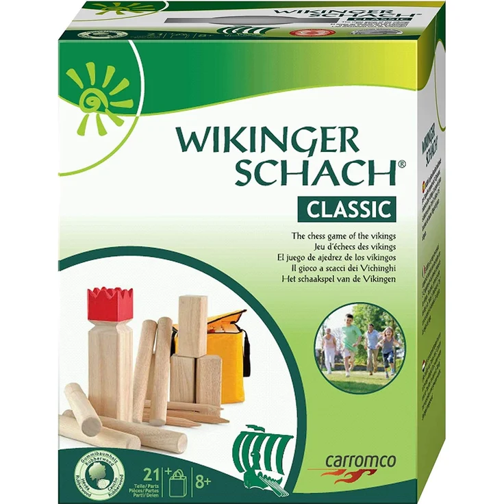Wikinger Schach Classic, Gummibaumholz | Carromco – Bild 6
