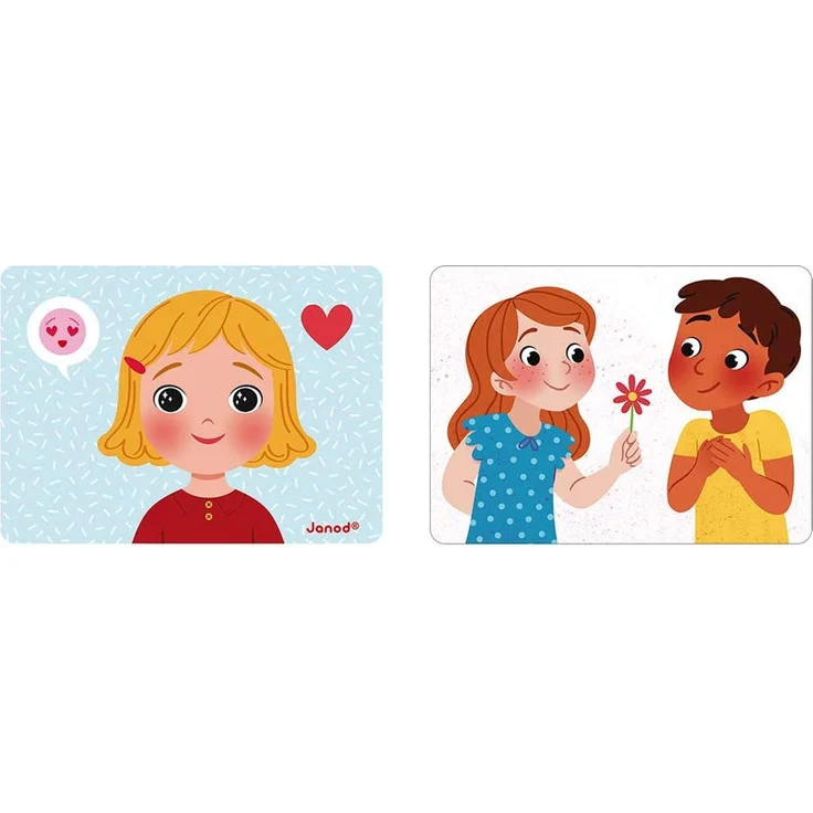 Janod - Magnetisches Spiel „Emotionen“ - Lernspiel Babys und Kleinkinder - Ab 2 Jahren, J08038 – Bild 6