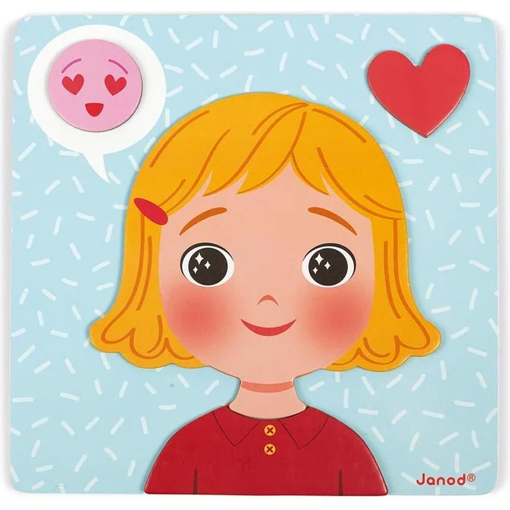 Janod - Magnetisches Spiel „Emotionen“ - Lernspiel Babys und Kleinkinder - Ab 2 Jahren, J08038 – Bild 10