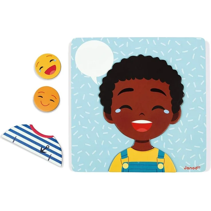 Janod - Magnetisches Spiel „Emotionen“ - Lernspiel Babys und Kleinkinder - Ab 2 Jahren, J08038 – Bild 11