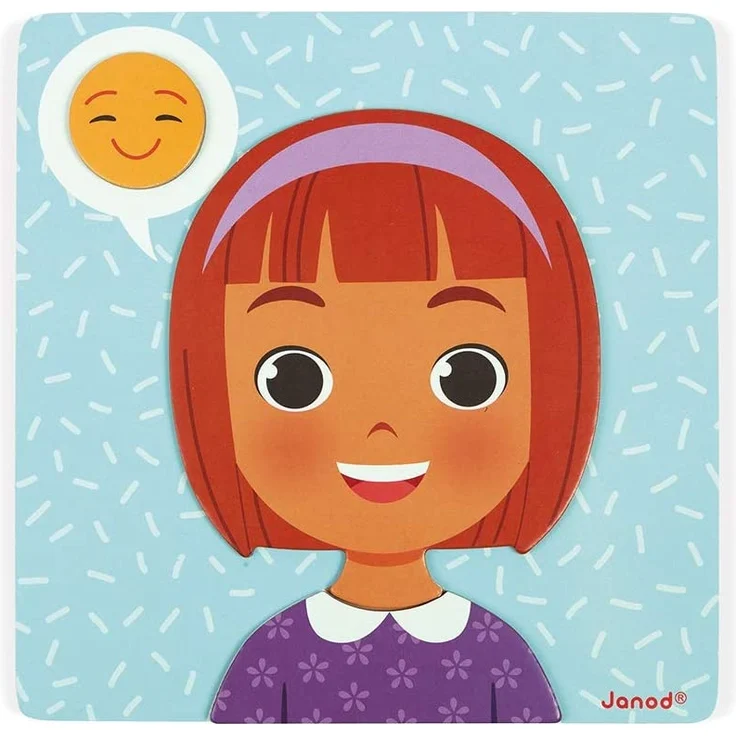 Janod - Magnetisches Spiel „Emotionen“ - Lernspiel Babys und Kleinkinder - Ab 2 Jahren, J08038 – Bild 9