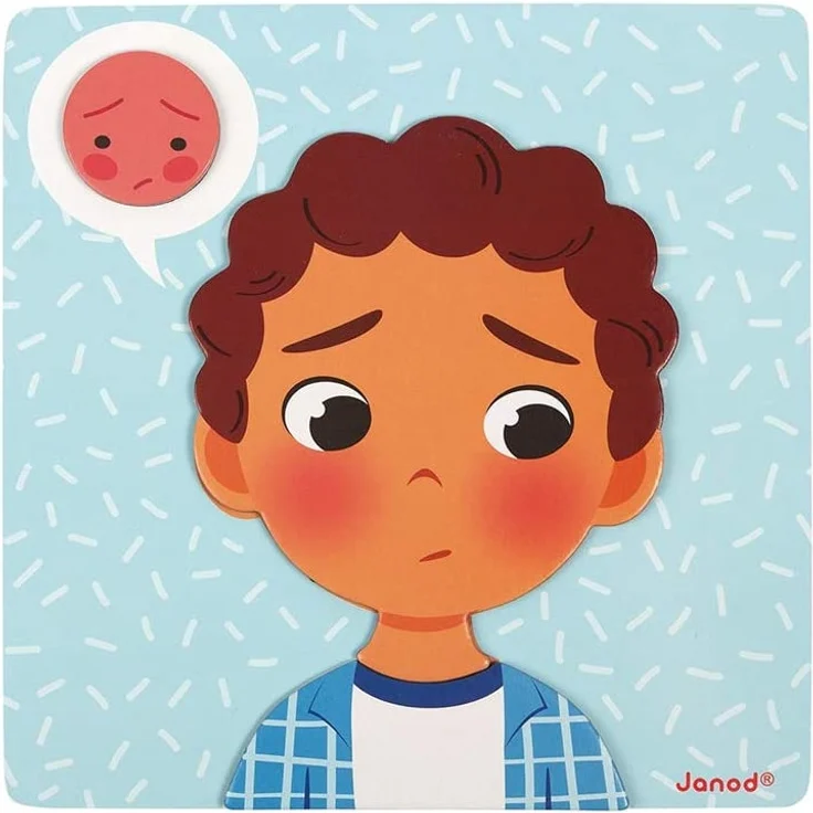 Janod - Magnetisches Spiel „Emotionen“ - Lernspiel Babys und Kleinkinder - Ab 2 Jahren, J08038 – Bild 14