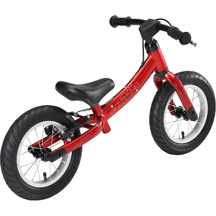 BIKESTAR Laufrad Laufrad mit Seitenständer und Bremse für Kinder ab 3 Jahren | 12 Zoll Sport Edition | Rot – Bild 7