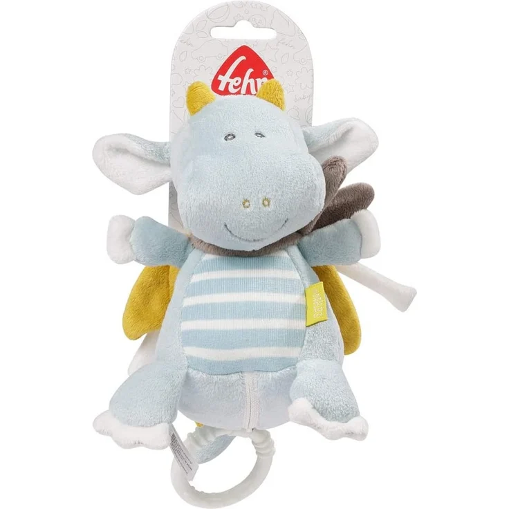 Fehn 065015 Spieluhr Drache – Aufzieh-Spieluhr mit herausnehmbarem Spielwerk – Für Babys und Kleinkinder ab 0+ Monaten – Maße: 17 cm – Bild 7