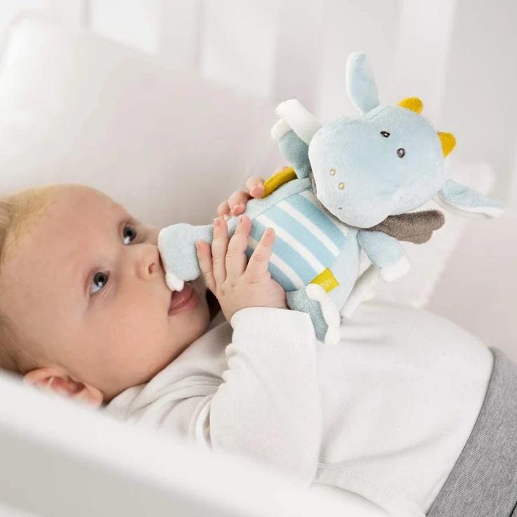 Fehn 065015 Spieluhr Drache – Aufzieh-Spieluhr mit herausnehmbarem Spielwerk – Für Babys und Kleinkinder ab 0+ Monaten – Maße: 17 cm – Bild 4