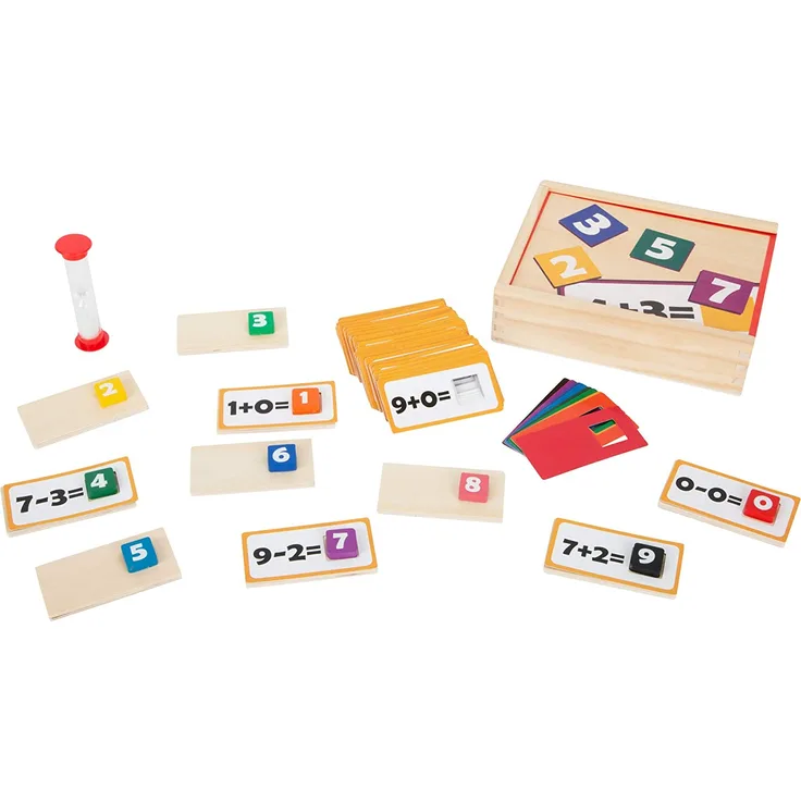 small foot 11730 Lernspiel Holzpuzzle, Spielzeug aus Holz zum Mathematik Lernen, für Schüler, ab 6 Jahre Toys