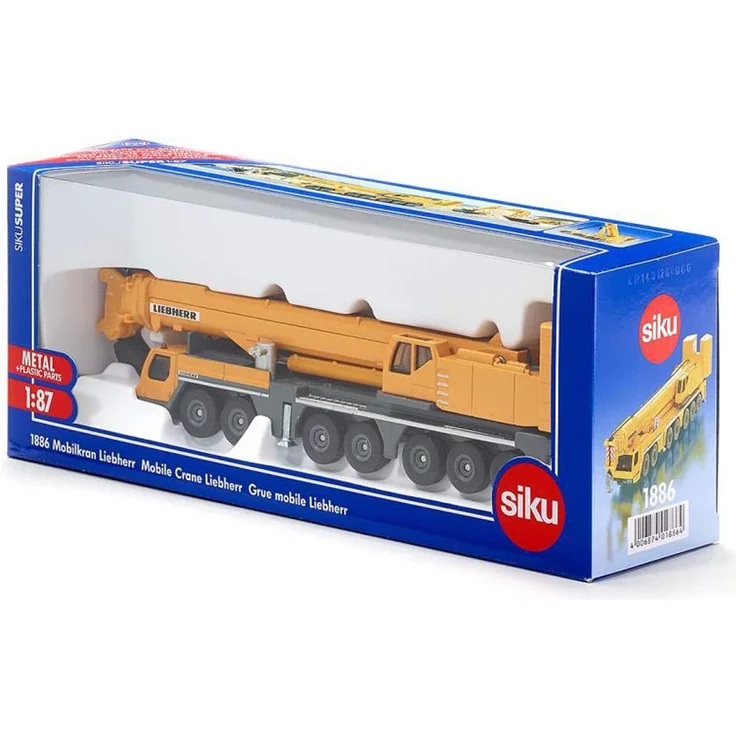 siku 1886, Mobilkran Liebherr, 1:87, Metall/Kunststoff, Gelb, Bewegliche Teile – Bild 7