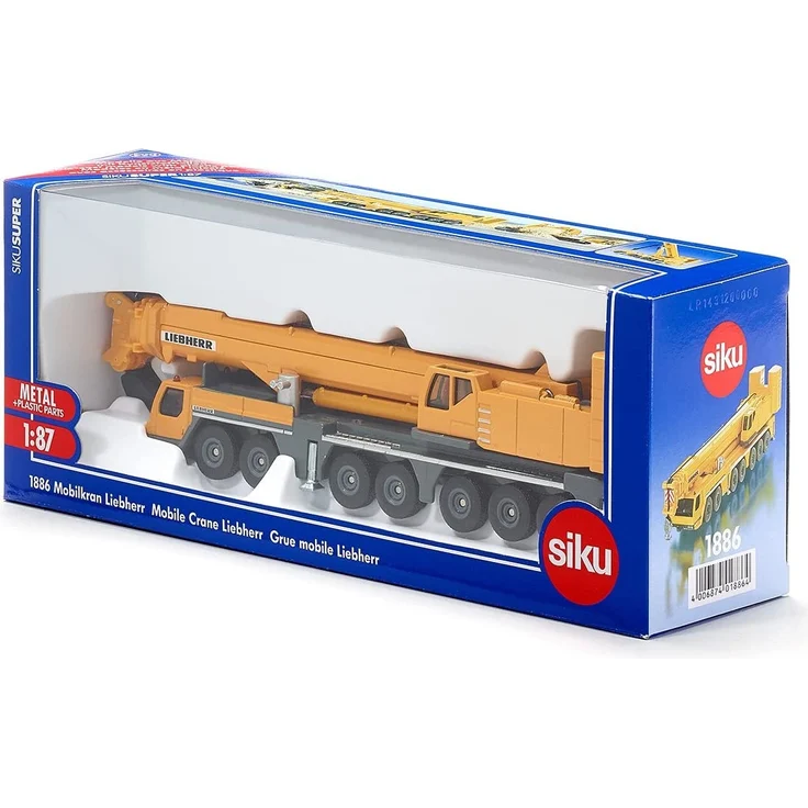 siku 1886, Mobilkran Liebherr, 1:87, Metall/Kunststoff, Gelb, Bewegliche Teile – Bild 8