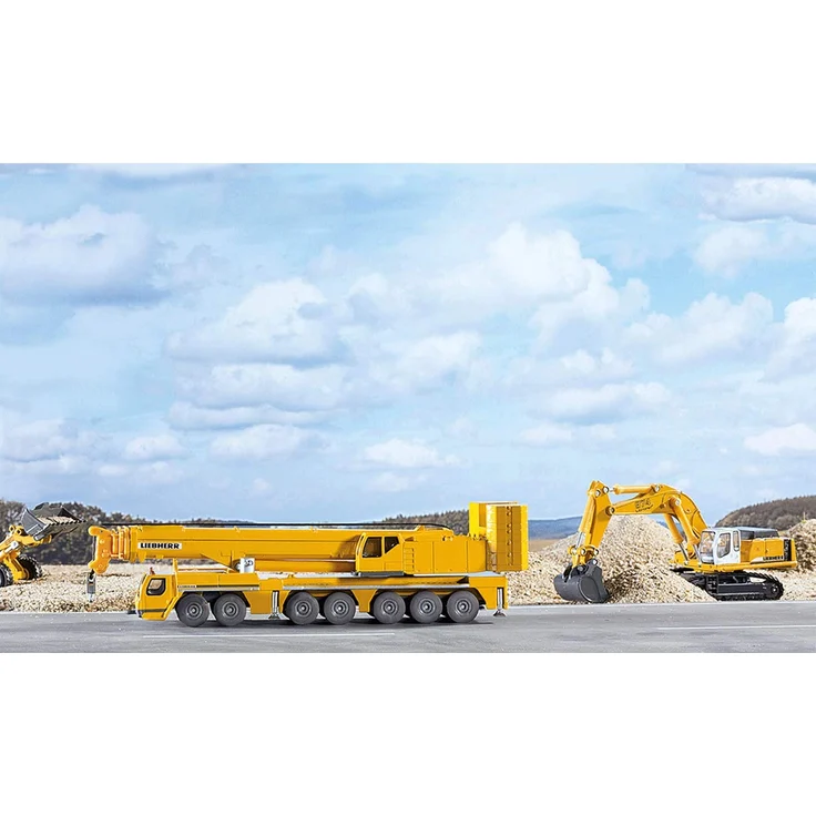 siku 1886, Mobilkran Liebherr, 1:87, Metall/Kunststoff, Gelb, Bewegliche Teile – Bild 6