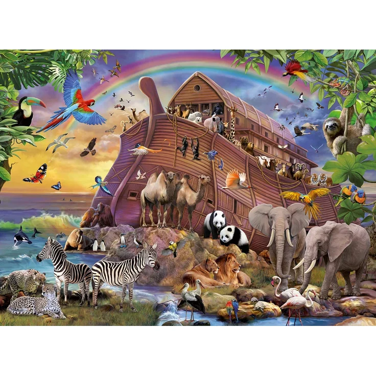 Ravensburger 150 Teile XXL Puzzle Unterwegs mit der Arche – Bild 4