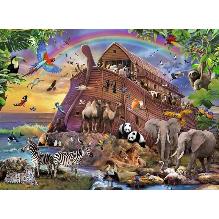 Ravensburger 150 Teile XXL Puzzle Unterwegs mit der Arche – Bild 2