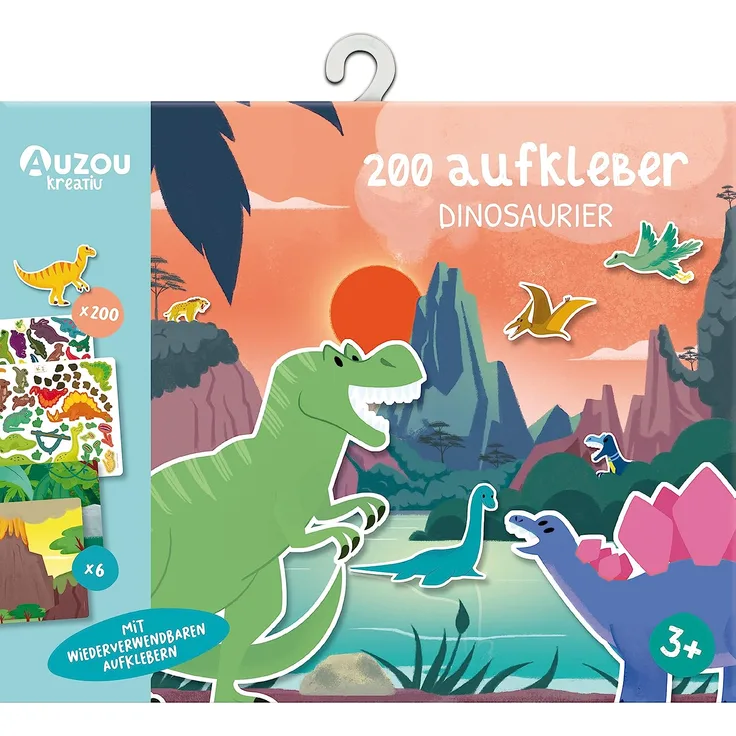 200 Aufkleber - Dinosaurier