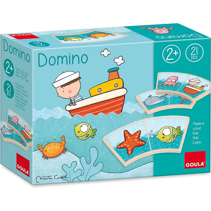Jumbo Spiele Goula D53433 - Domino - Oscar auf hoher See