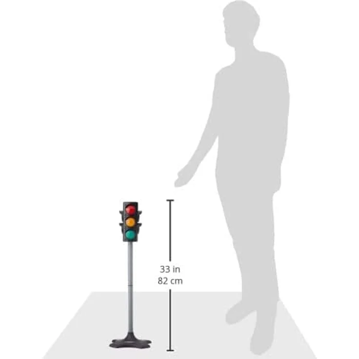 Jamara 460256 460256-Ampelanlage-Grand/Traffic Light-Grand-Ampel mit Lichtfunktion, klassisches & realistisches Design, hochwertiger Kunststoff, Ampelphasen automatisch od.manuell,Autoabschaltfunktion – Bild 7