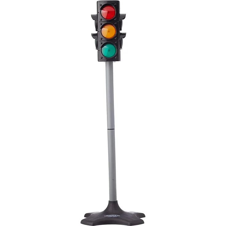 Jamara 460256 460256-Ampelanlage-Grand/Traffic Light-Grand-Ampel mit Lichtfunktion, klassisches & realistisches Design, hochwertiger Kunststoff, Ampelphasen automatisch od.manuell,Autoabschaltfunktion – Bild 2